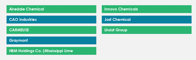 Top Suppliers in the Calcium Hydroxide Market