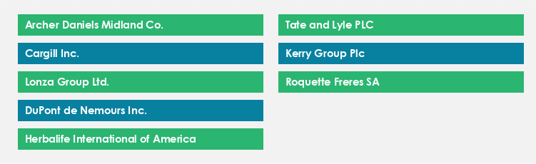 Top Suppliers in the Dietary Fibers Market