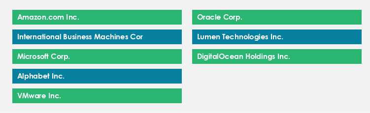 Top Suppliers in the IaaS Market