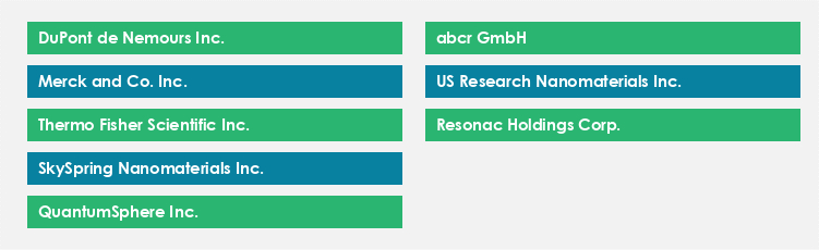 Top Suppliers in the Nano-metal oxides Market Market